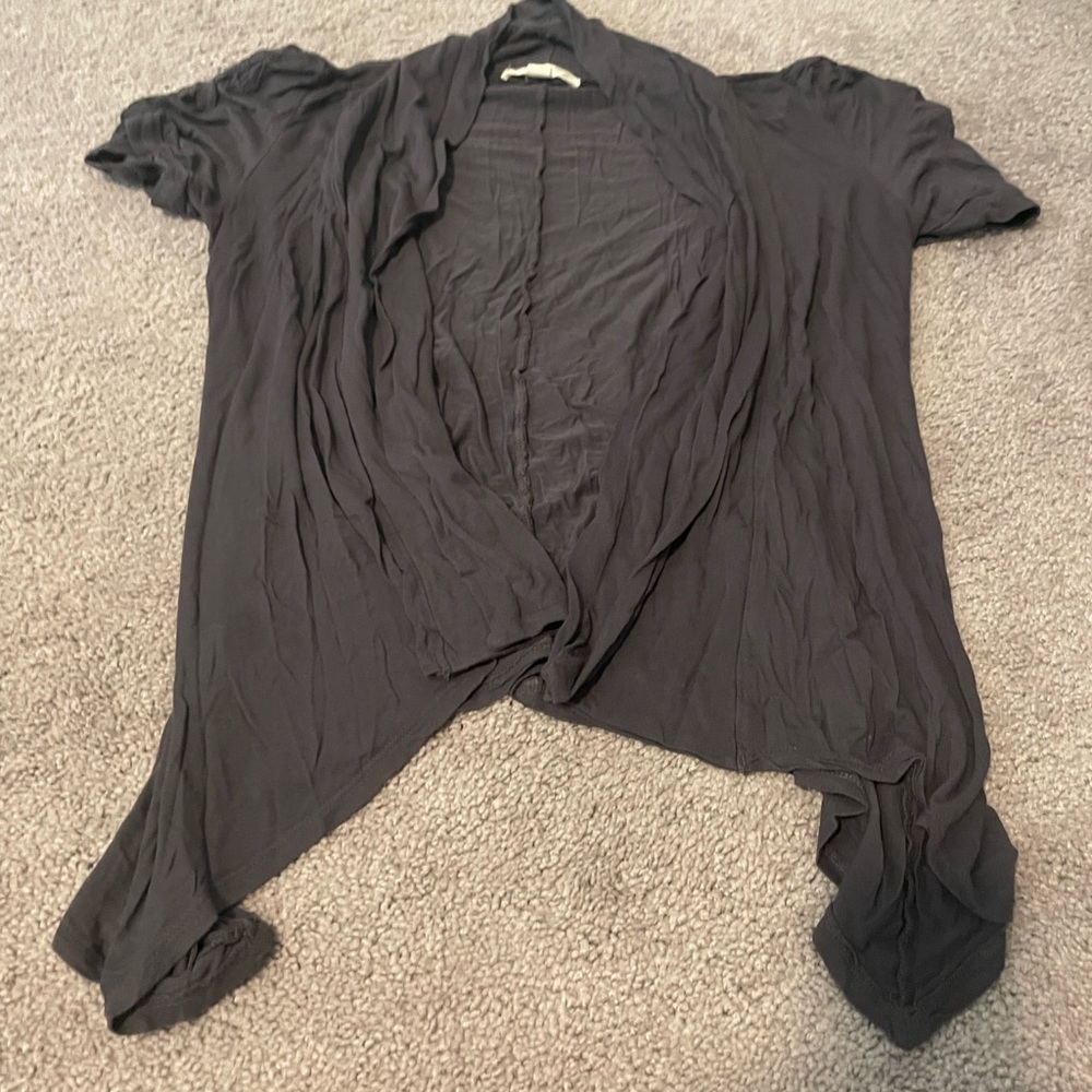 EUC Forever 21 gray fashion cardigan. Size Large. Slinky material.